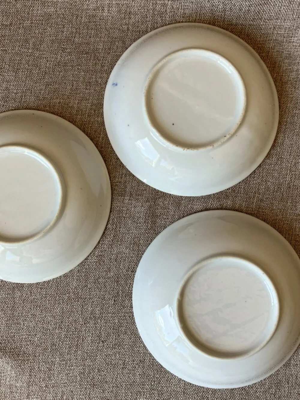 Vintage IDG Williams Sonoma Blue White Ceramic Cereal Bowls 5.75